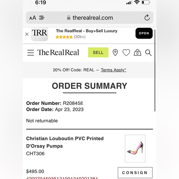 Christian Louboutin Debout Disco size 38 - Picture 9 of 10